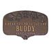 Montague Metal Products Inc. Dog Memorial Plaque Metal in Gray | 6.75 H x 10.5 W x 0.32 D in | Wayfair PM-2 -BSW