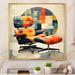 Red Barrel Studio® Colorful Mid Century Eames Elegance IV - Print Canvas, Cotton in White | 36 H x 36 W x 1.5 D in | Wayfair