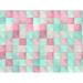 Gracie Oaks Checkered Bedding Pattern Duvet Cover Pink/Turquoise Microfiber in Yellow | Twin Duvet Cover | Wayfair 82E539D33CC345AFB9FBFB3AA7FD6DC4