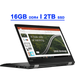 Lenovo ThinkPad L13 Yoga Gen2 Premium 2-in-1 Laptop 13.3 FHD IPS Touch AMD 8-Core Ryzen 7 Pro 5850U 16GB DDR4 2TB SSD Fingerprint USB-C Rapid Charge Long Battery Life Pen Win11Pro Black