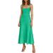 Women s Summer Knit Dress Sleeveless Tie Strap Flowy Long Dress