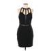 Just Me Cocktail Dress: Black Dresses - Women's Size Large