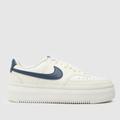 Nike court vision alta trainers in white & blue
