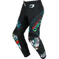 Oneal Element Rancid schwarz/bunte Kinder Motocross Hose, schwarz-mehrfarbig, Größe 26