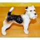 Vintage Keramik Figur Terrier von Coebel aus den 50er Jahren WKG WGP Shabby Chic Landhausstil Fifties Retro Mid Century