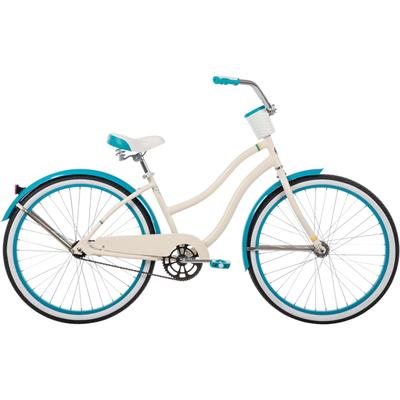 Huffy Good Vibrations Cruiser Bike - Women's White/Blue 26 in 26632