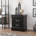 Louis Philippe III Nightstand in Black