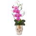 Phalaenopsis Orchid and Twig Artificial Arrangement in Floral Jar