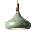 Art Deco Pendant Light Vintage Lampshades Loft Pendant Lamp Retro Ceiling Light Loft Coffee Bar Kitchen Hanging Pendant Lamp 280x300mm (Green Black)
