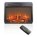 Tookss 23 Inch Electric Fireplace Thin Electric Fireplace InsertWith Overheating Protection Realistic Logs Flames