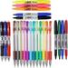 [24 Pack] Think2 School Supplies Markers & Gel Pens School Supplies Kit. Includes 3 Highlighter 4 Permanent Markers 2 Dry Erase Markers 12 Color Gel Pens and 3 Retractable Gel Pens. Study Supplies