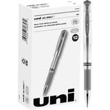Uniball Signo 207 Gel Impact Stick Gel Pen 12 Silver Metallic Pens 1.0mm Bold Point Gel Pens| Office Supplies Ink Pens Colored Pens Fine Point Smooth Writing Pens Ballpoint Pens