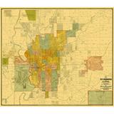 Indianapolis Indiana Landowner - Baker 1889 by Baker (12 x 10)