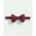 Brooks Brothers Men's Wool Flower Medallion Bow Tie | Red/Navy