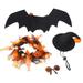 Halloween Pet Costume | 4-Piece Portable Halloween Cats Cosplay Clothes | Multifunctional Pet Cat Halloween Apparel Interesting Pets Costume Cosplay Accessories for Dogs Cats