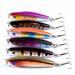 6 Pcs 6.4cm/10.2g Colorful Hard Fishing Lures Sinking Long Shot Lures Life-like Swimbaits Artificial Baits with Strong Treble (Set of 6 Style for Random)