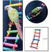 EKOUSN Black and Friday Deals Parrot Colorful Wooden Bead Climbing Ladder Revolving Ladder Climbing Ladder