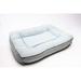 Classic - Medium Orthopedic Dog Bed With Ultra Soft Bolster & Memory Foam Topper - Gray & Space Gray