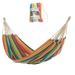 Living Large Multicolor Stripe Brazilian Double Hammock With Matching Storage Bag Designed In The USA Perfect For Backyard Patio Bedroom Beach More