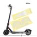 6 Colors Warning Strip Accessories Electric Scooter Parts Reflect Light Tags Skateboard Sticker Reflective Styling Stickers Paster Decals WHITE