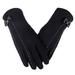 Winter Gloves for Women Touchscreen Cold Proof Suede Leather Insulated Windproof Thermal Glove for Driving Hiking Snow Work in Cold Weather