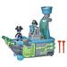 PJ Masks Sky Pirate Battleship Preschool Toy Vehicle Playset with 2 Action Figures