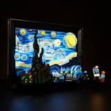 Kyglaring LED Lighting Kit Only Lights Set Designed for Lego Vincent Van Gogh - The Starry Night 21333 Model Building Set - Without Lego Set (Classic Version)