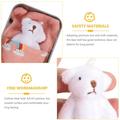 1 Set Mini Stuffed Bear in a Tin Stuffed Mini Bear Ornament Kids Room Desktop Adornment