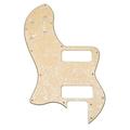 3 Ply Electric Bass Guitar Pickguard HH Pickguard Scratch Plate Tremolo Cover For Vintage Jazz Bass Style Mexico 72 Reissue/RI Style Thinline Deluxe Style Guitar (Beige)
