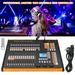 1024 Channel DJ Controller Black Orange Grand Console DMX and MIDI Operator Lighting Controller for Party Concerts KTV DJs Clubs