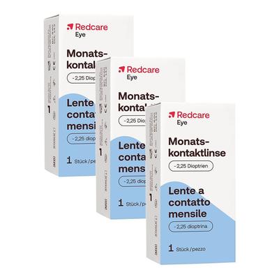 Redcare Monatslinse -2,25 3er-Pack 3x1 St Kontaktlinsen Image