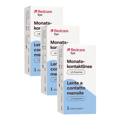Redcare Monatslinse -1,5 3er-Pack 3x1 St Kontaktlinsen Image