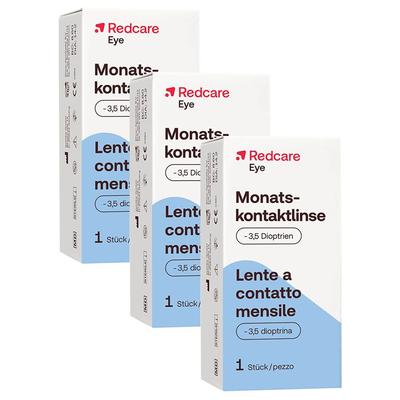 Redcare Monatslinse -3,5 3er-Pack 3x1 St Kontaktlinsen Image