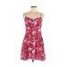 American Eagle Outfitters Casual Dress - Mini: Pink Floral Dresses - Women's Size Medium