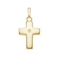 Luigi Merano - Anhänger Kreuz mit Zirkonia, Gold 375 Charms & Kettenanhänger Gold Damen