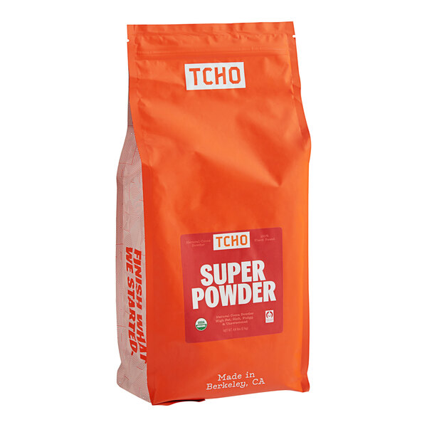 TCHO Super Powder Unsweetened Cocoa Powder 4.4 lb. - 3/Case
