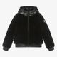 Moncler Enfant Girls Black Faux Fur Pedrix Jacket