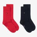 Tommy Hilfiger Red & Blue Cotton Socks (2 Pack)