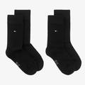 Tommy Hilfiger Black Cotton Socks (2 Pack)