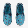 Playshoes Boys Blue Construction Slippers