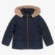 Mayoral Girls Navy Blue & Beige Puffer Jacket