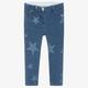 Stella Mccartney Kids Girls Blue Star Print Skinny Jeans