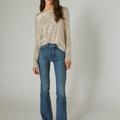 Lucky Brand High Rise Stevie Flare - Women's Pants Denim Flare Flared Jeans in Gemini, Size 25 x 32