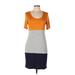 Green Envelope Casual Dress: Orange Dresses - Women's Size Large