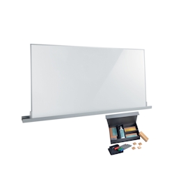 Sigel MUB05 Meet up-Set: agiles Whiteboard 90x180cm, Wandschiene und Starterset - ideal zur Nutzung im Querfomat Image