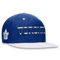 Men's Fanatics Branded Blue/White Toronto Maple Leafs Authentic Pro Rink Two-Tone Snapback Hat