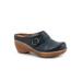 Extra Wide Width Women's Macintyre Casual Mule by SoftWalk in Smoke (Size 7 WW)