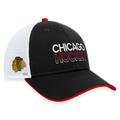 Men's Fanatics Branded Black Chicago Blackhawks Authentic Pro Rink Trucker Adjustable Hat