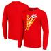 Men's Starter Red Kansas City Chiefs Color Scratch Long Sleeve T-Shirt