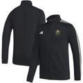 Men's adidas Black Vegas Golden Knights Raglan Full-Zip Track Jacket